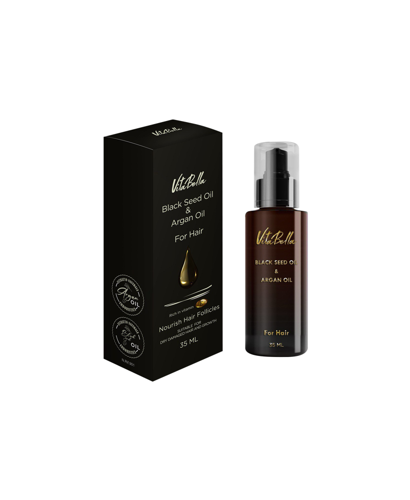 روغن مو سیاه دانه و آرگان فرانسوی ویتابلا