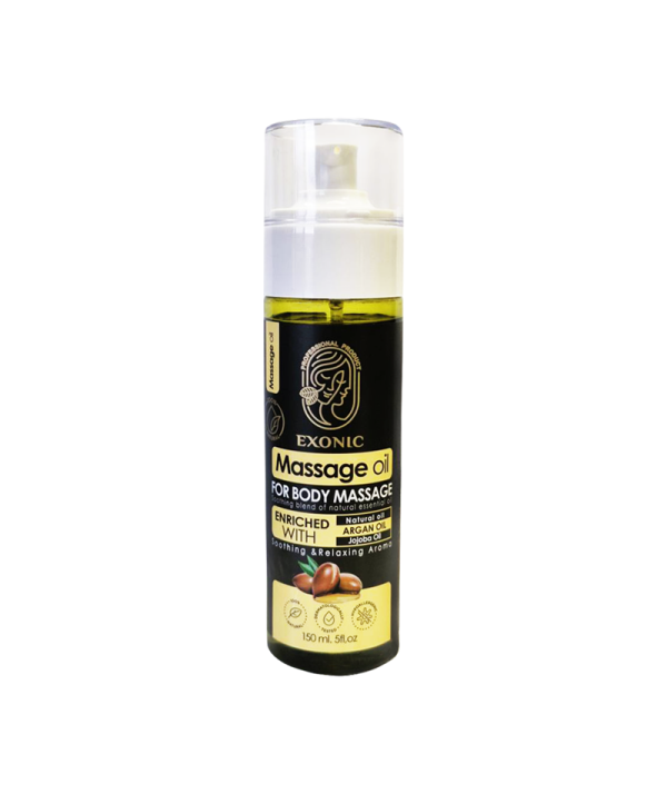 روغن ماساژ بدن اکسونیک آمریکا اصل حاوی  روغن بادام شیرین و روغن یاس- 150 میل