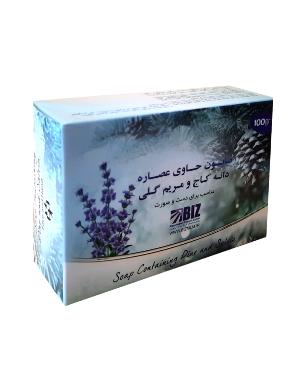 صابون دست و صورت دانه کاج و مریم گلی _ پک ۳ عددی