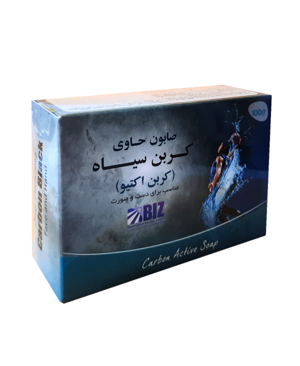 صابون دست و صورت کربن سیاه(کربن اکتیو) دکتر بیز اصل _ پک ۳ عددی